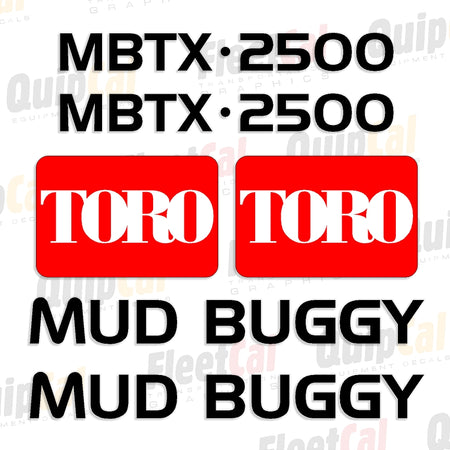 Toro Mud Buggy Decals