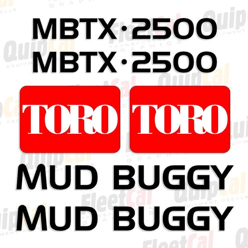 Toro Mud Buggy Decals