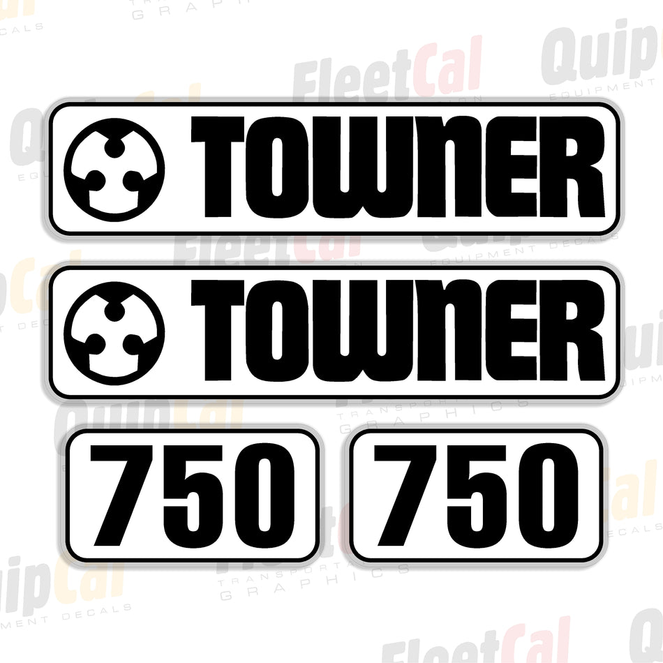 Towner Disc Decal Set