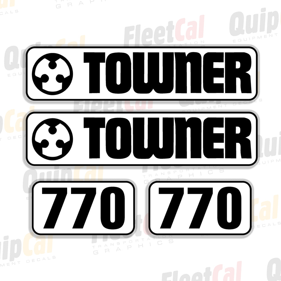 Towner 770 Disc Marking Decal Set