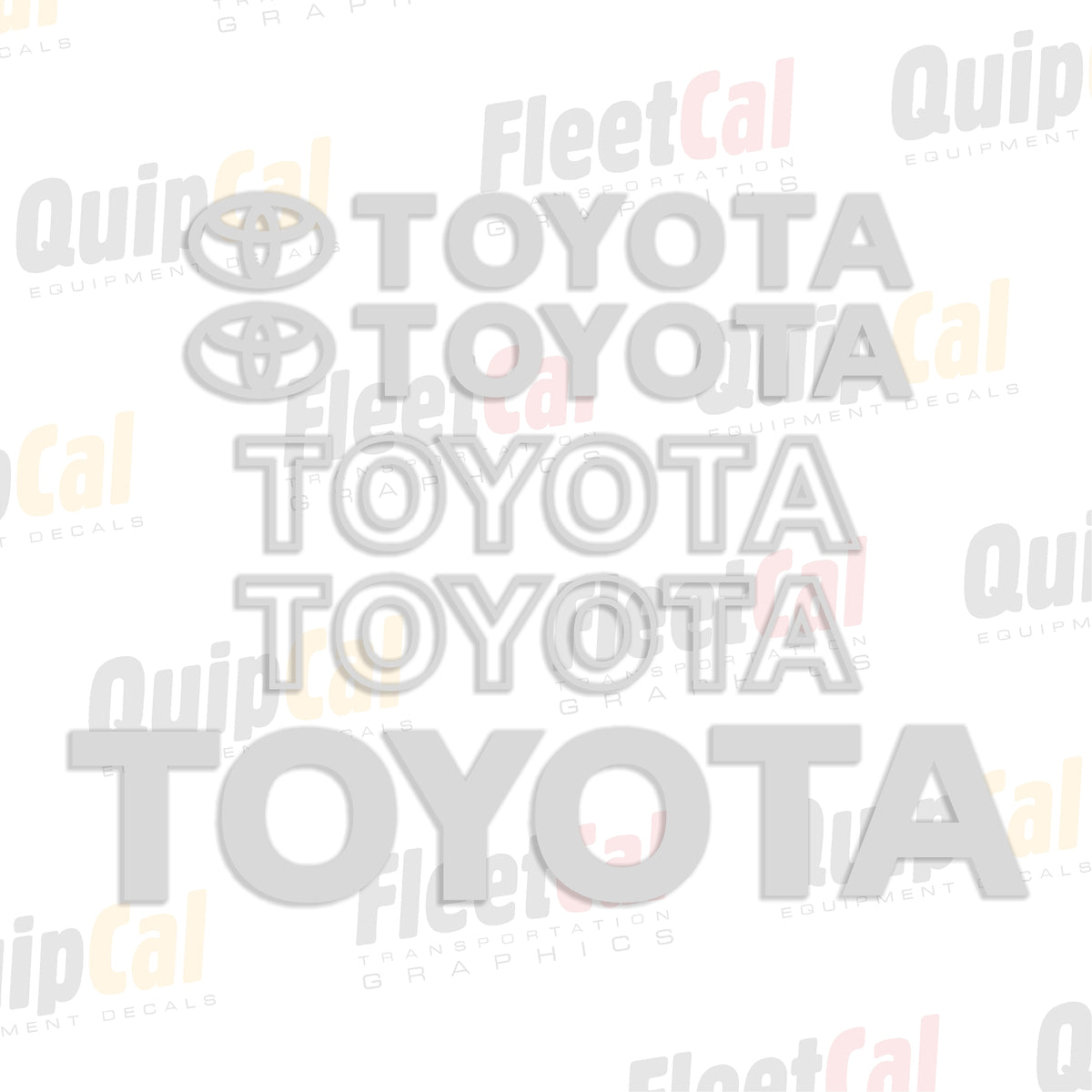 Toyota Forklift Decal Set