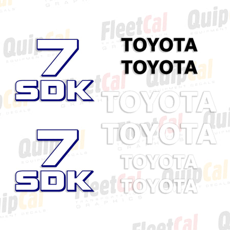 Toyota Skid Loader Decal Set