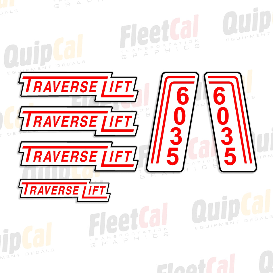 Decals for Traverse Lift Telehandlers