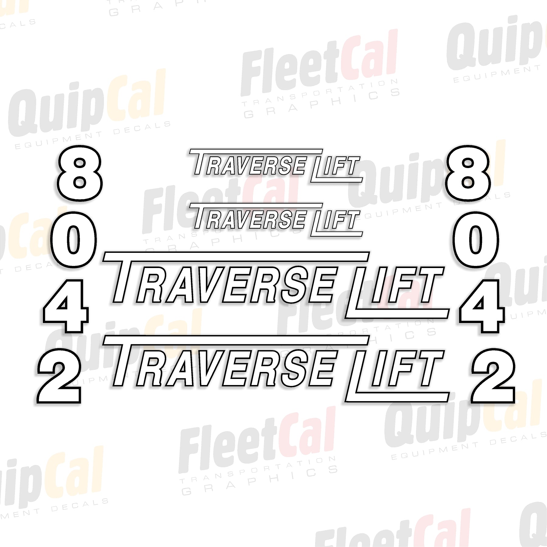 Decals for Traverse Lift Telehandlers