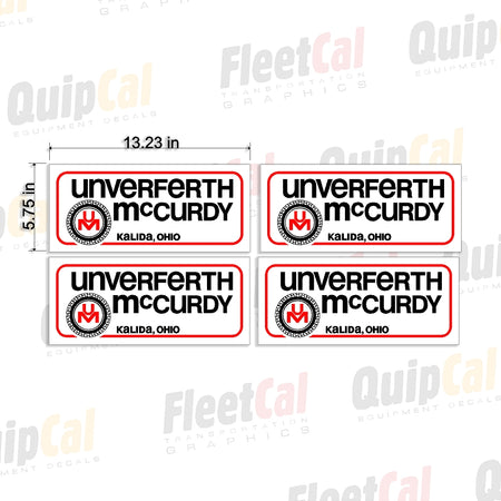 Unverferth McCurdy Decals