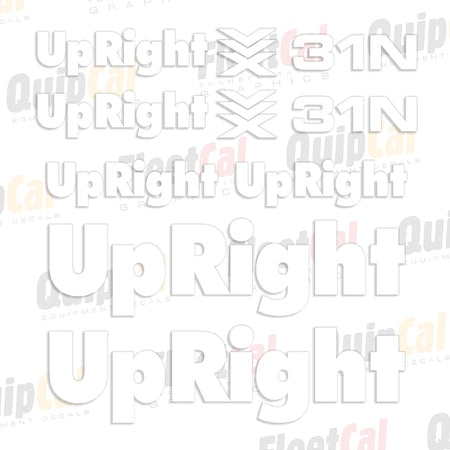 UpRight Scissor Lift Decals