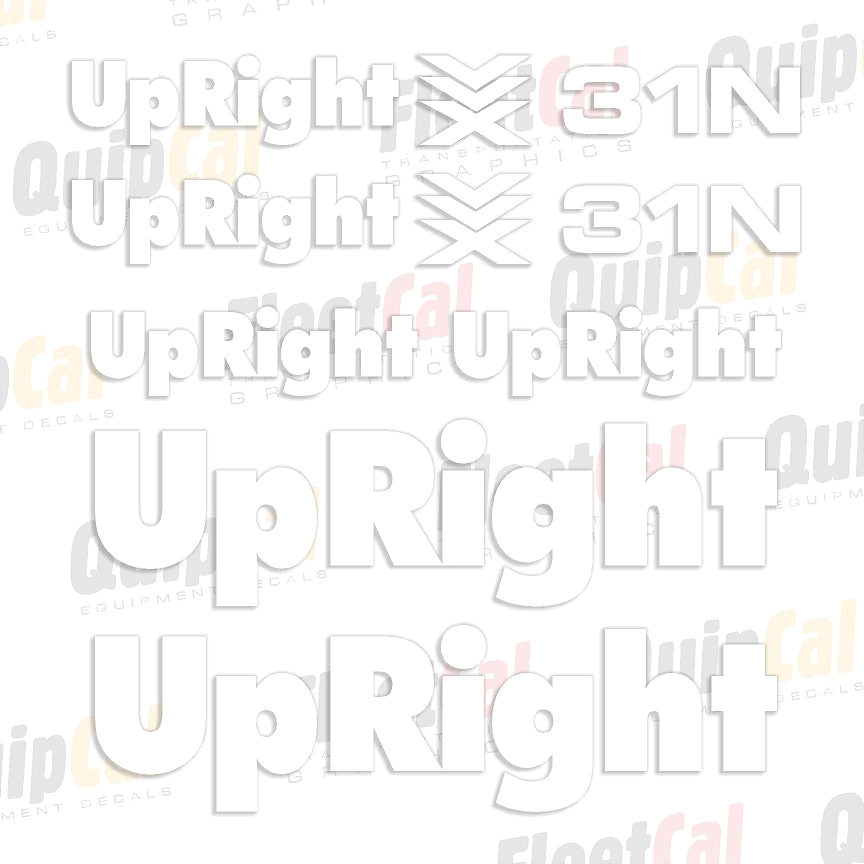 UpRight Scissor Lift Decals