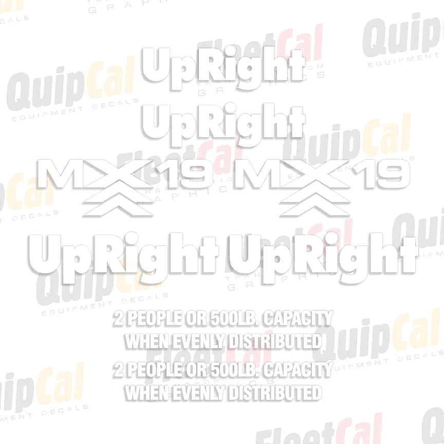 UpRight Scissor Lift Decals