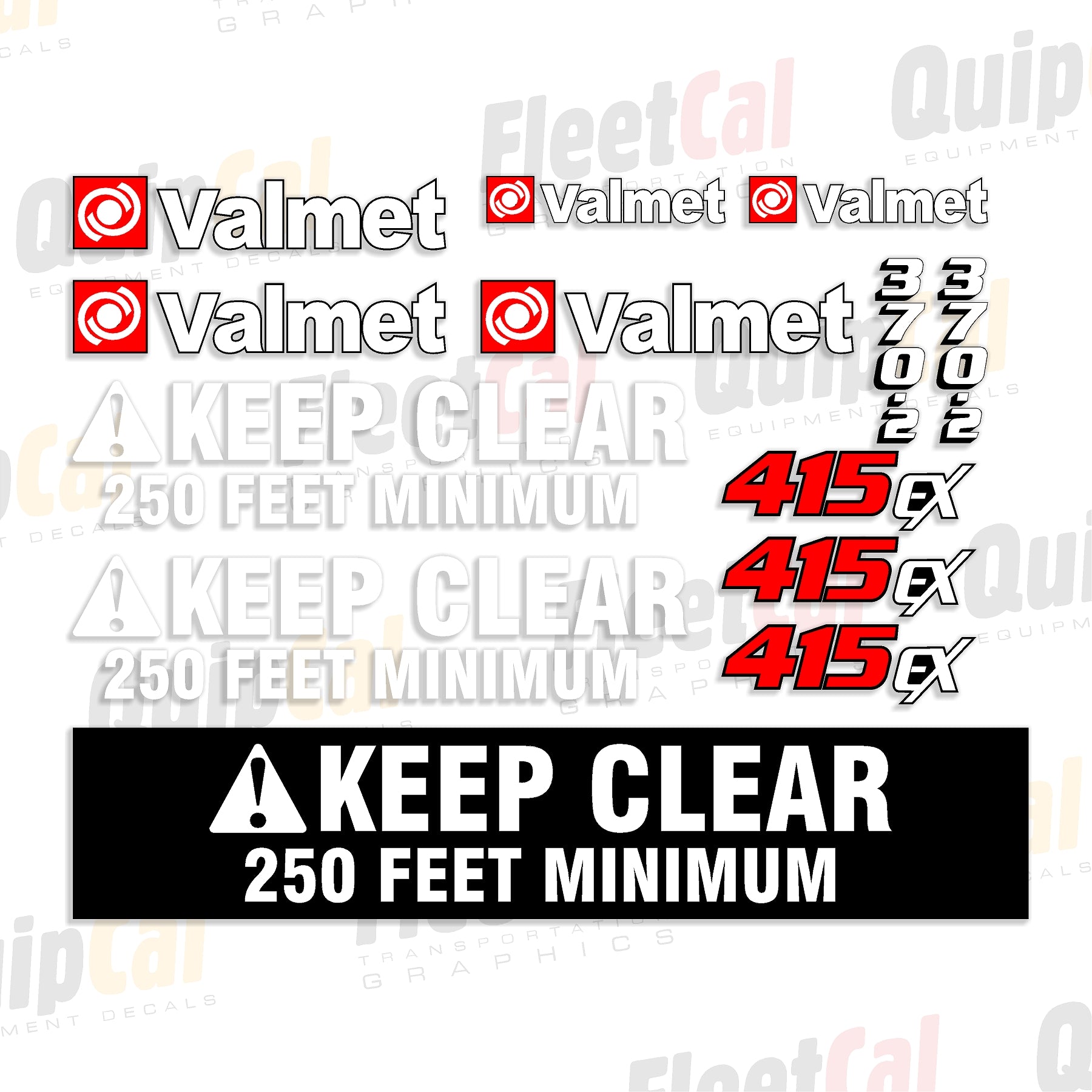 Valmet Feller Buncher Decal Set