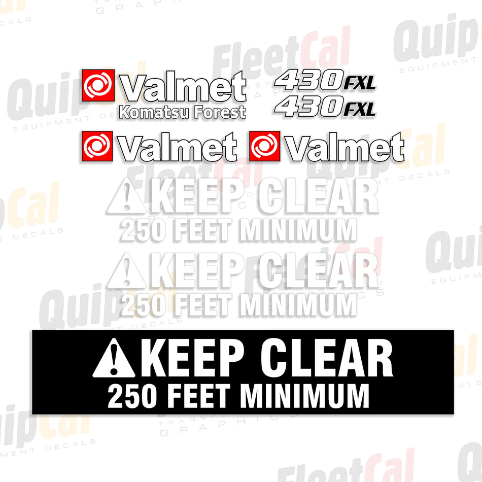 Valmet Feller Buncher Decal Set