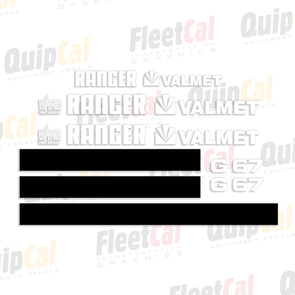 Valmet Ranger VME Skidder Decal Set