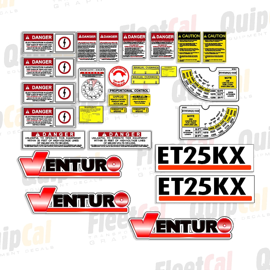 Venturo Mechanic's Crane Decals