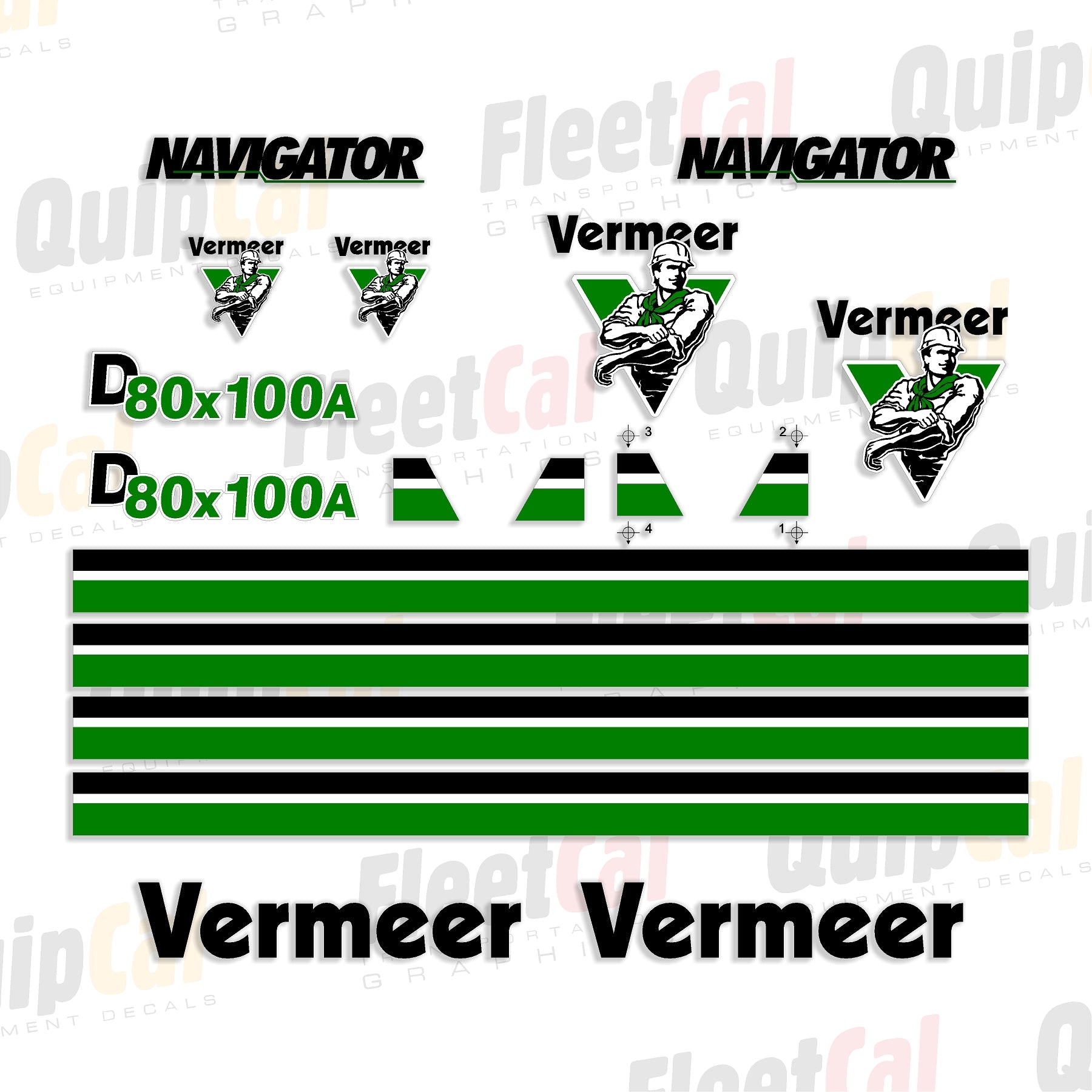 Vermeer Directional Drill Decal Set