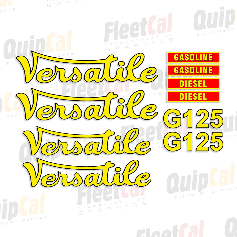 Versatile G125 Marking Decal Set