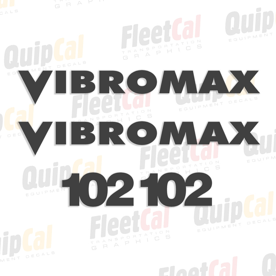 Vibromax Roller Decal set