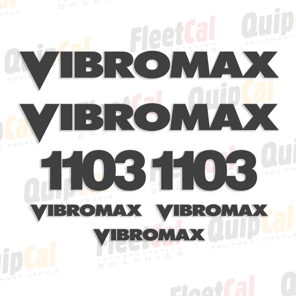 Vibromax Roller Decal set