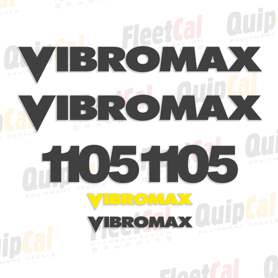 Vibromax Roller Decal set