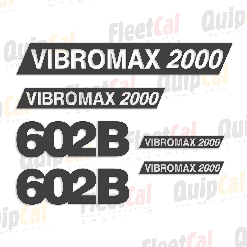 Vibromax Roller Decal set