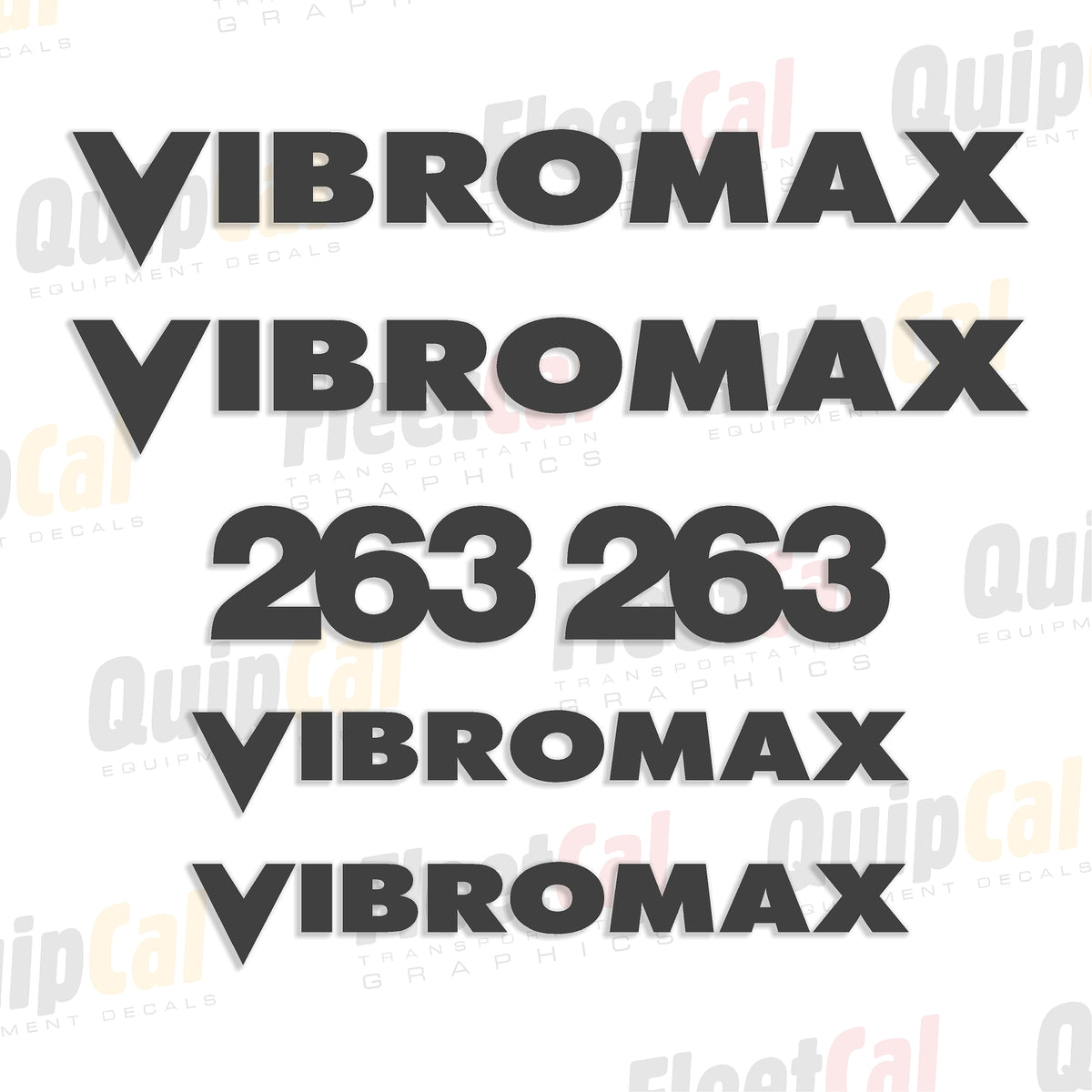 Vibromax Roller Decal set