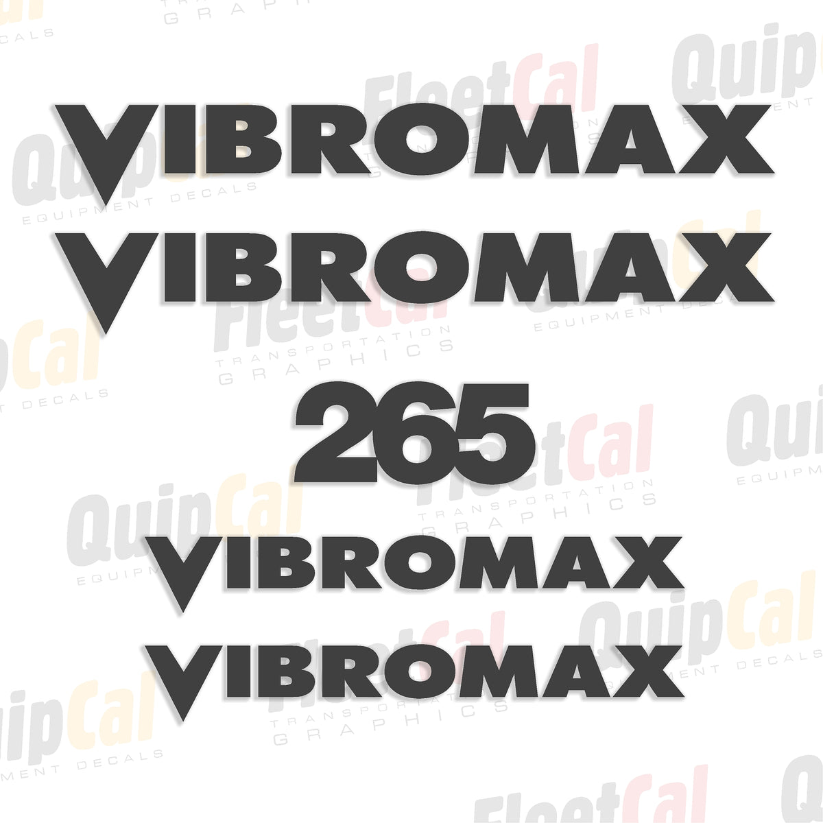 Vibromax Roller Decal set