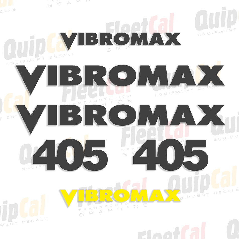 Vibromax Roller Decal set