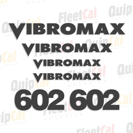 Vibromax Roller Decal set