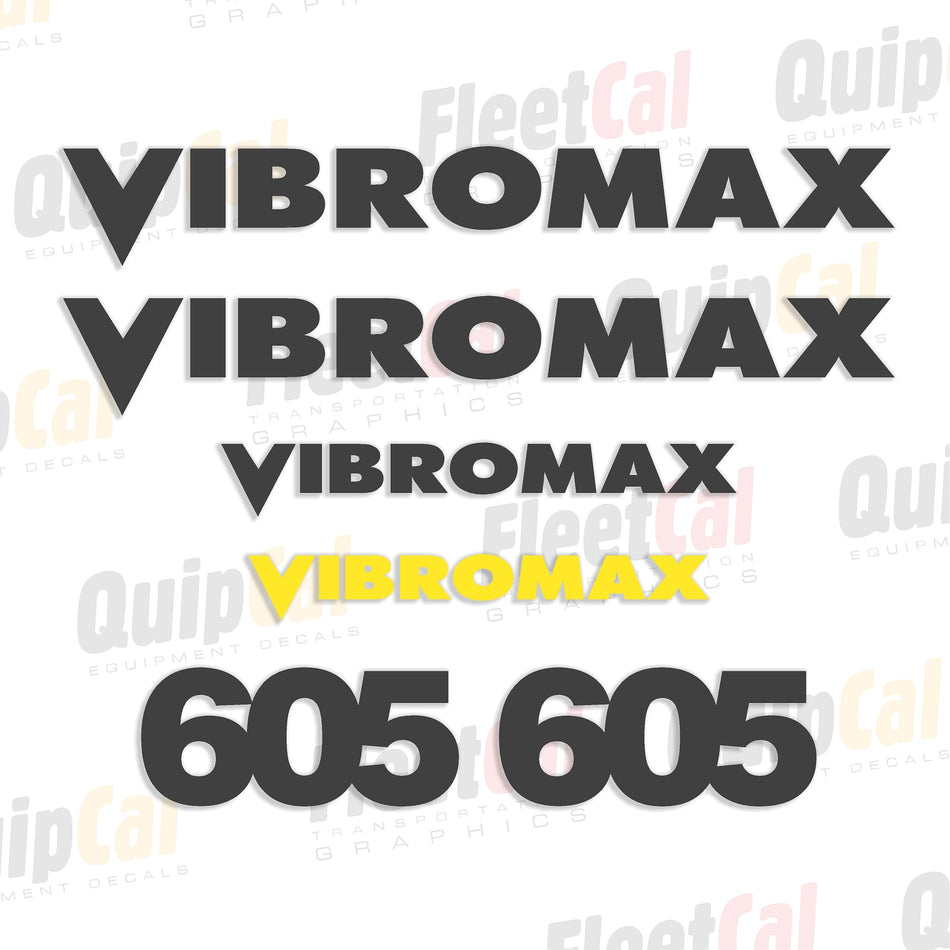 Vibromax Roller Decal set