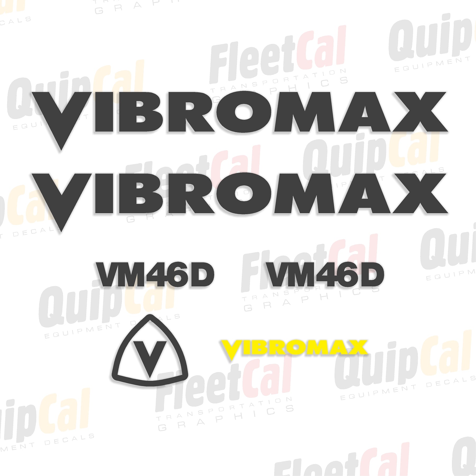 Vibromax Roller Decal set