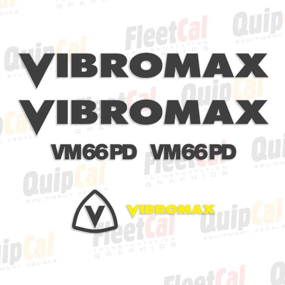 Vibromax Roller Decal set