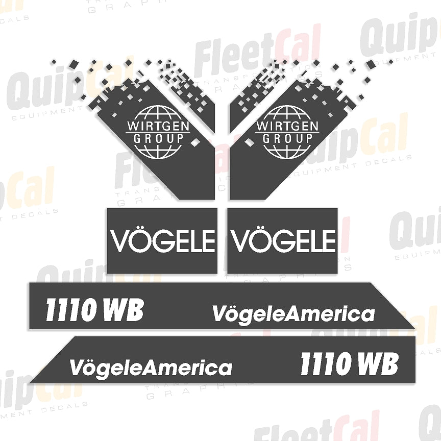 Vogele Paver Decals