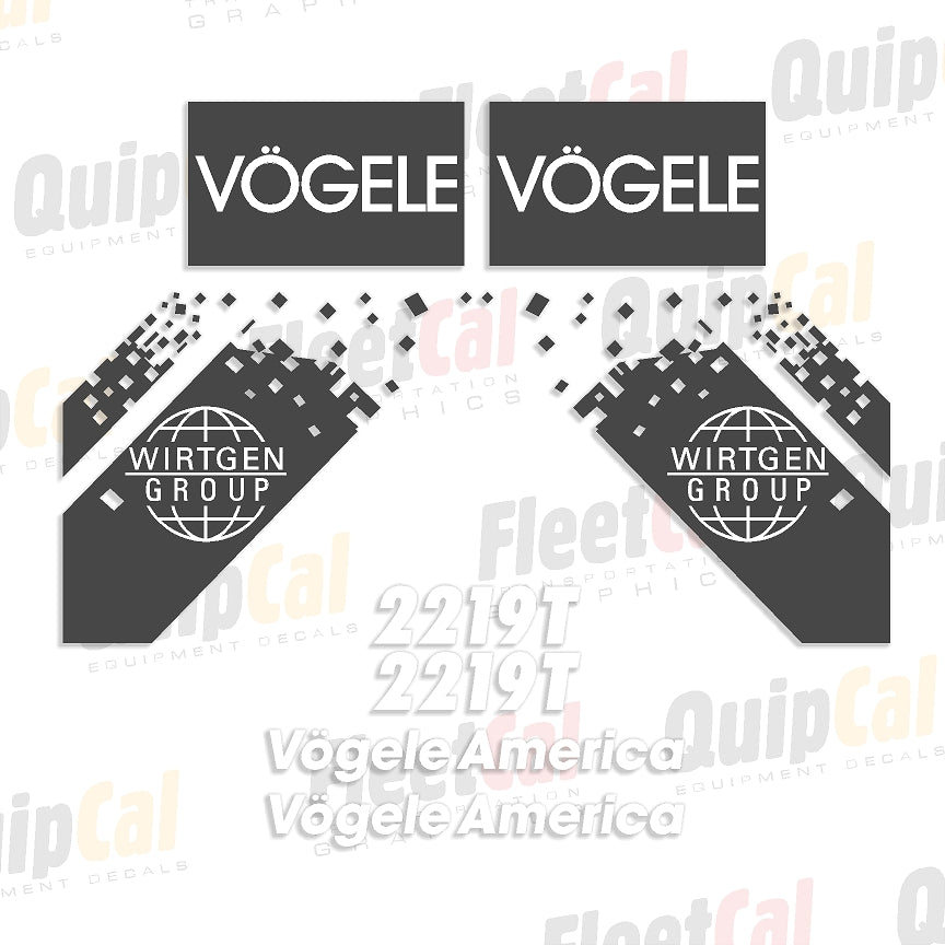 Vogele Paver Decals