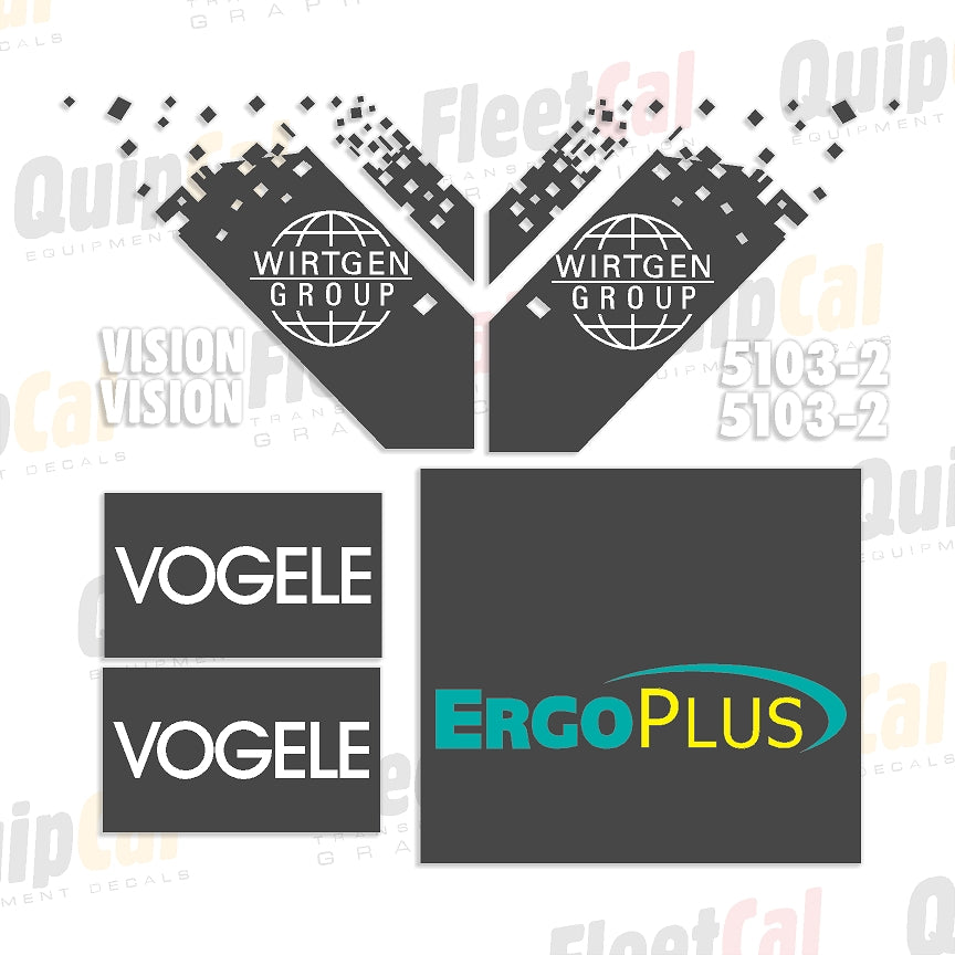 Vogele Paver Decals