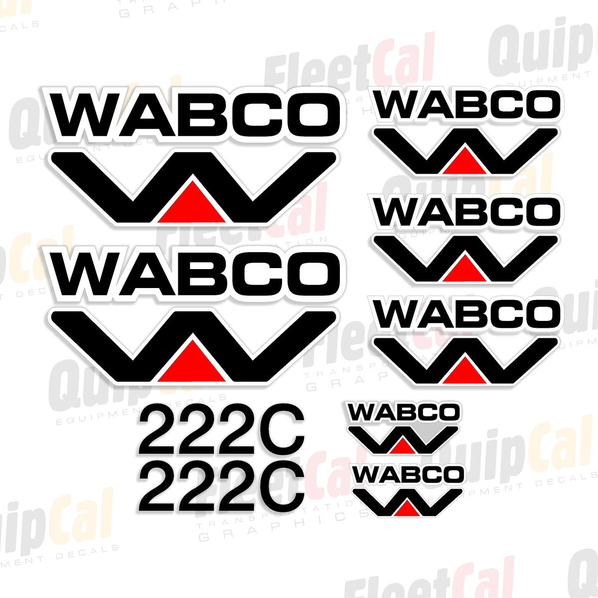 Wabco Scraper Decals