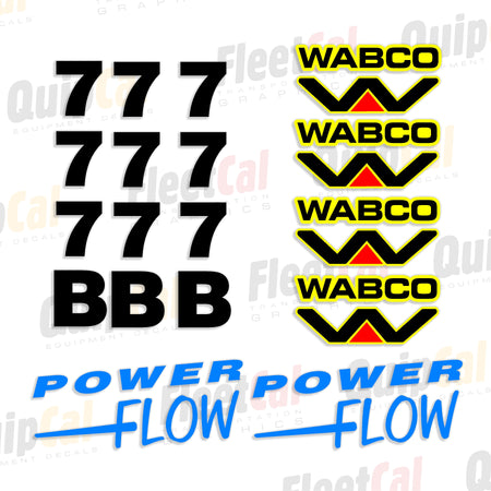 Wabco Motor Grader Decals