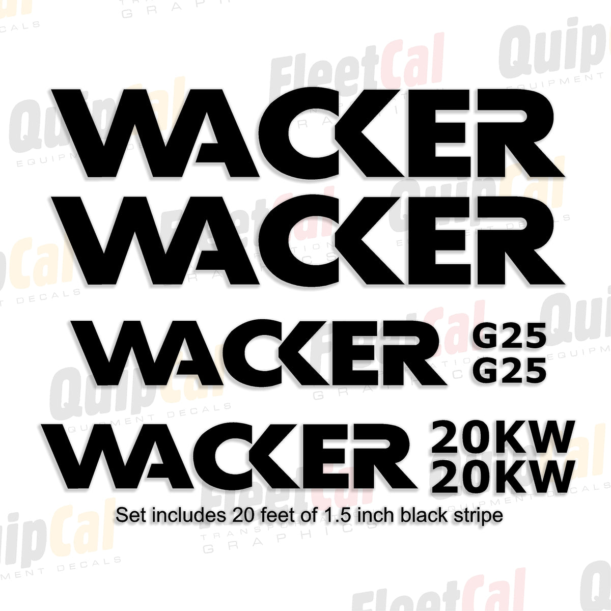 Decals for Wacker Generators