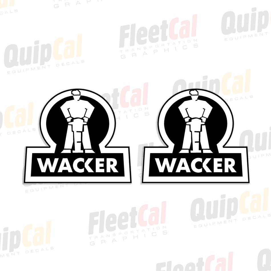 Calcomanías del logotipo de Wacker para modelos antiguos (1 PAR)