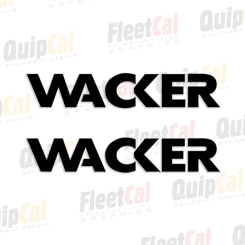 Calcomanías de modelos tardíos con el logotipo de Wacker (1 PAR)