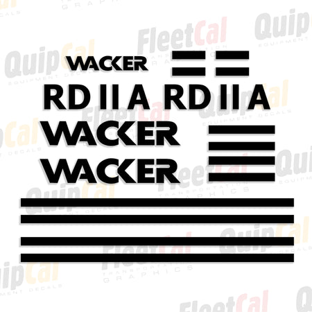 Wacker Roller / Compactor Decals 