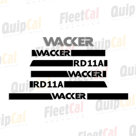 Wacker Roller / Compactor Decals 