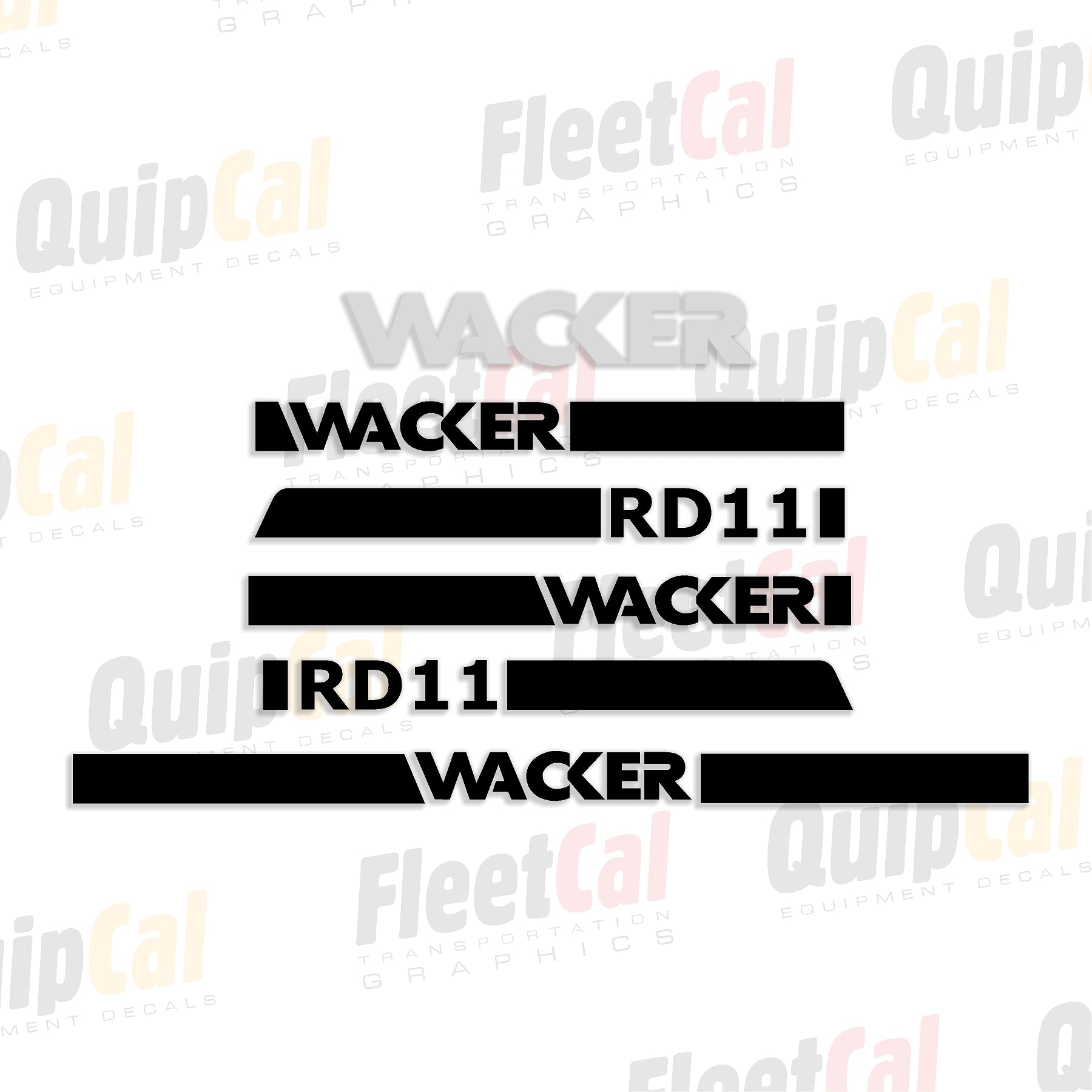 Wacker Roller / Compactor Decals 