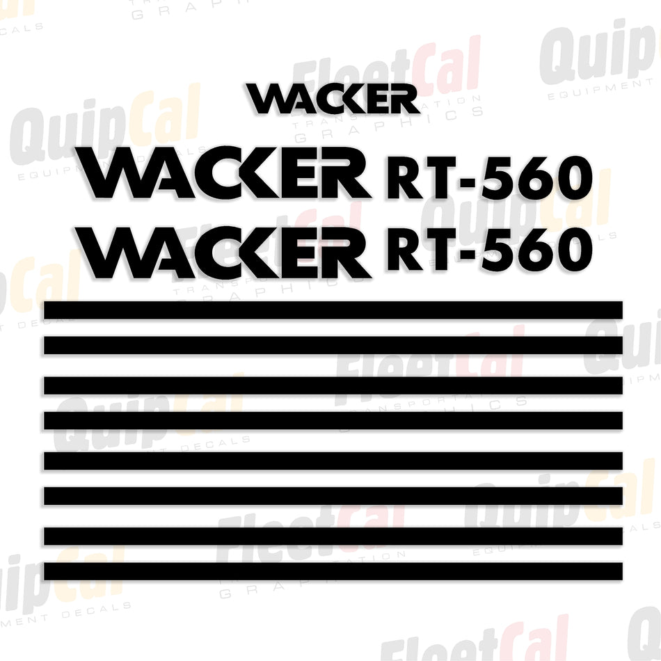 Wacker Trench Roller Decals