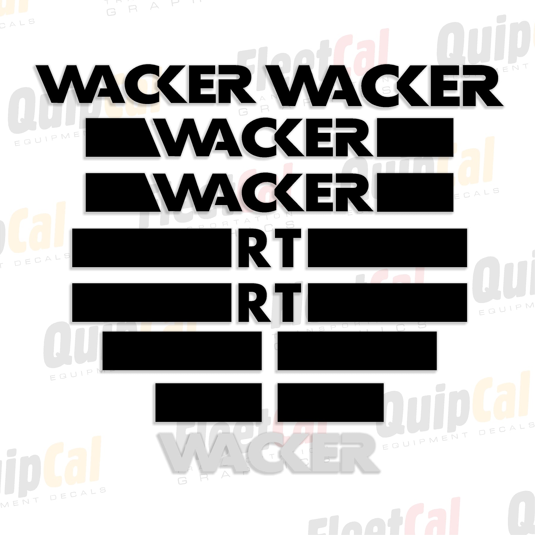 Wacker Trench Roller Decals