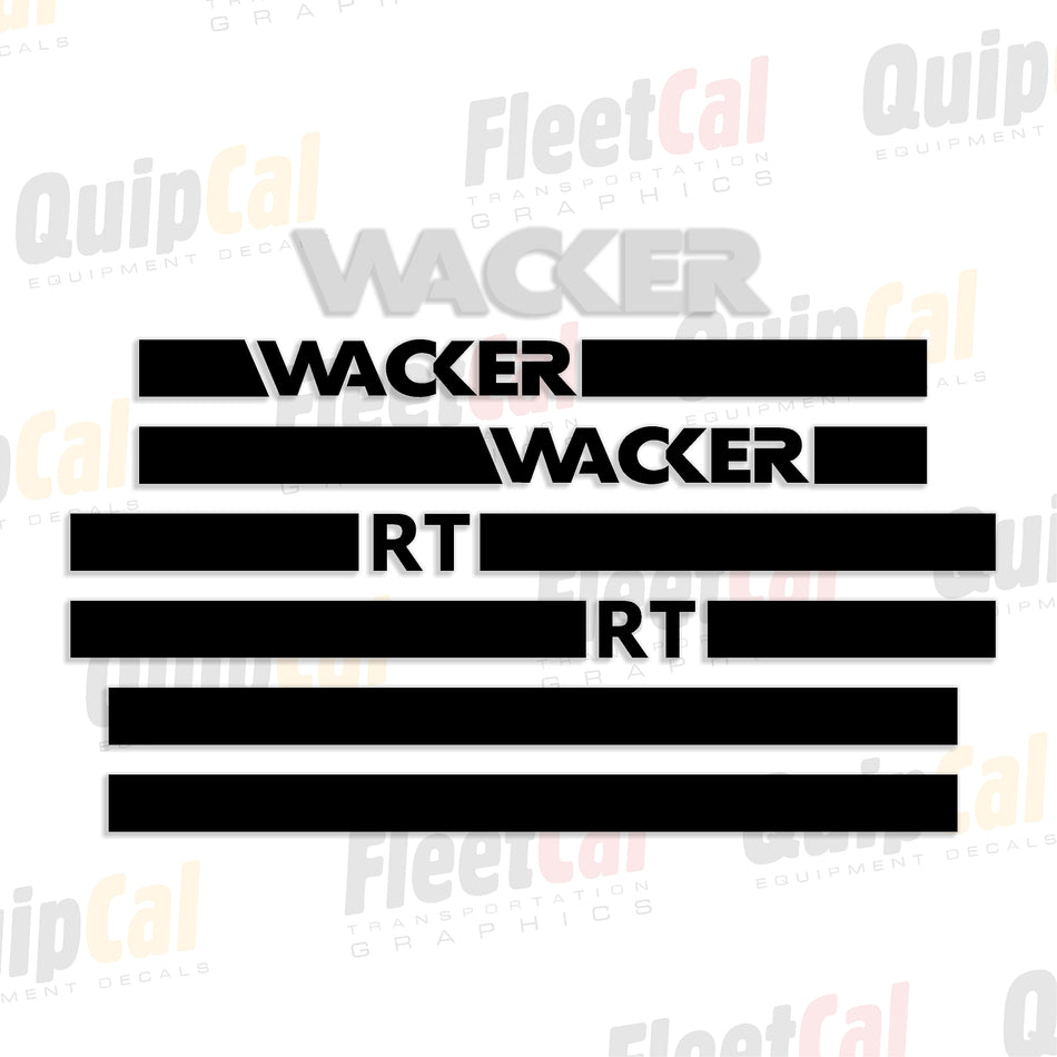 Wacker Trench Roller Decals