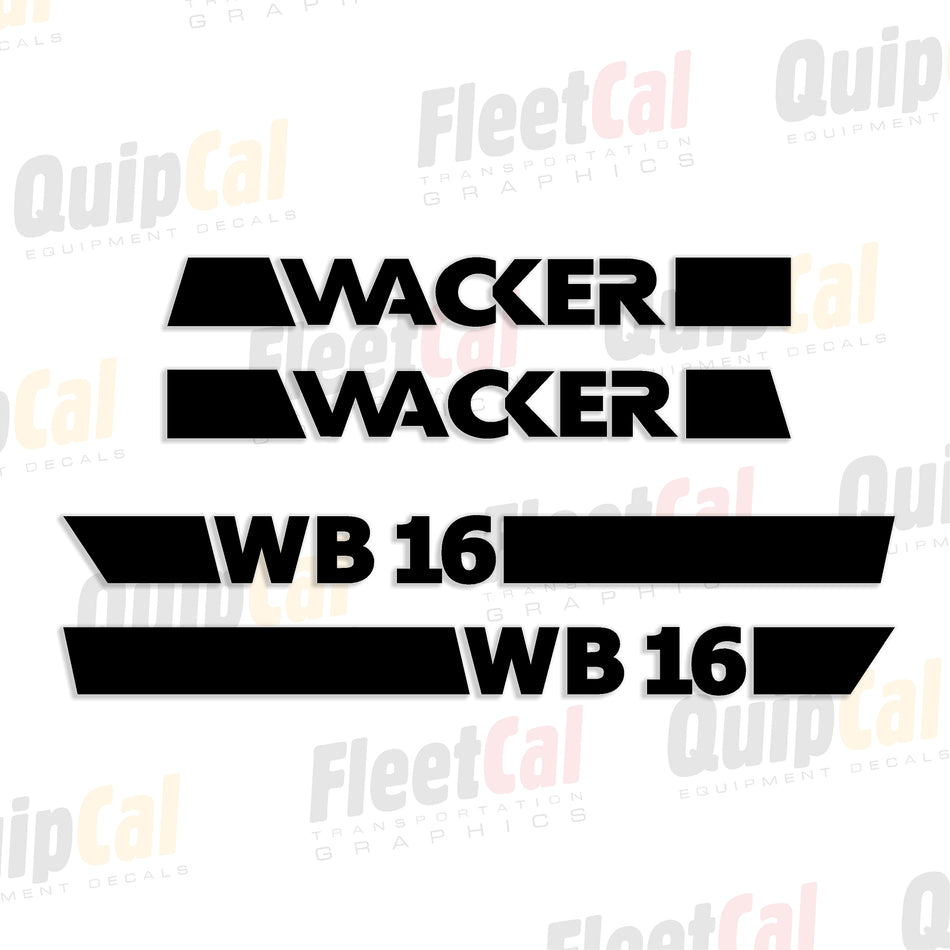 Wacker Concrete Buggy Decals