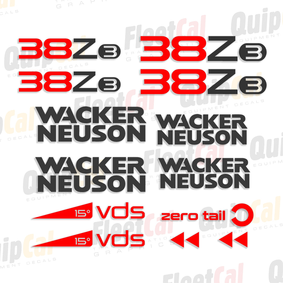 Wacker Neuson Excavator Decals