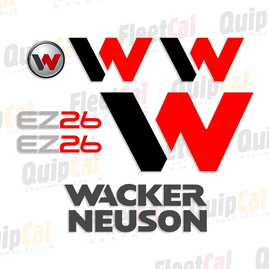 Wacker Neuson Excavator Decals