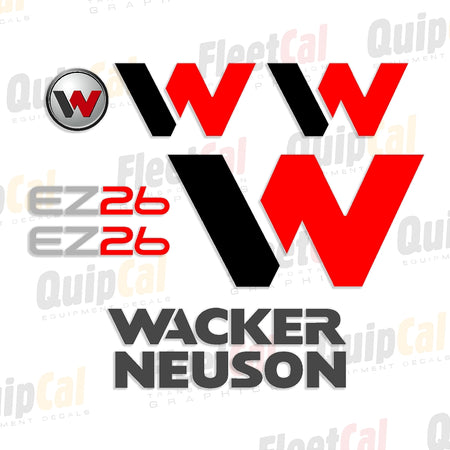 Wacker Neuson Excavator Decals