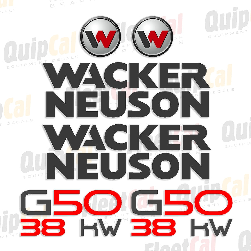 Wacker Neuson Excavator Decals