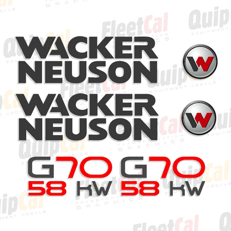 Wacker Neuson Excavator Decals