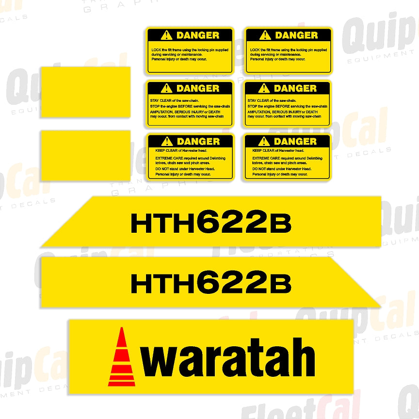 Waratah Forestry Equipment Decals